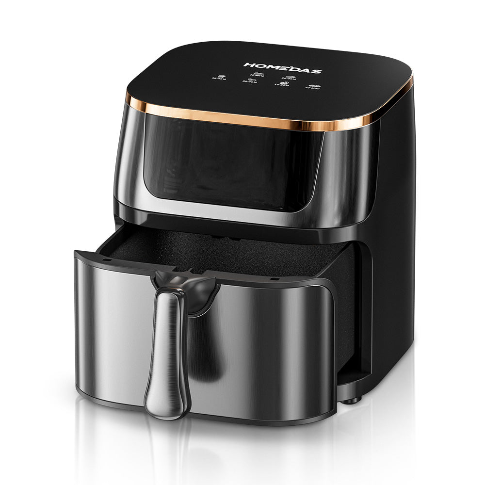 HOMEDAS® 8L 6-in-1 Stainless Steel Air Fryer