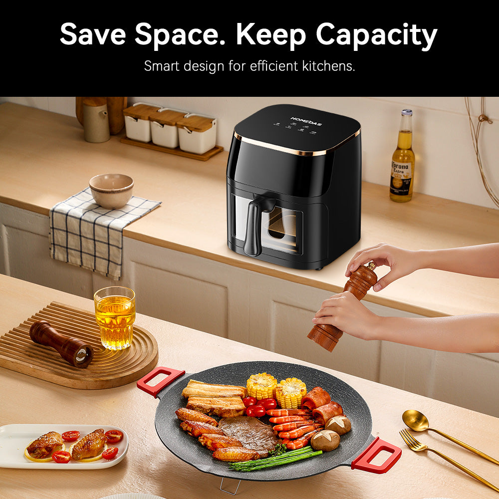 HOMEDAS® 8L 6-in-1 Visible Window Air Fryer