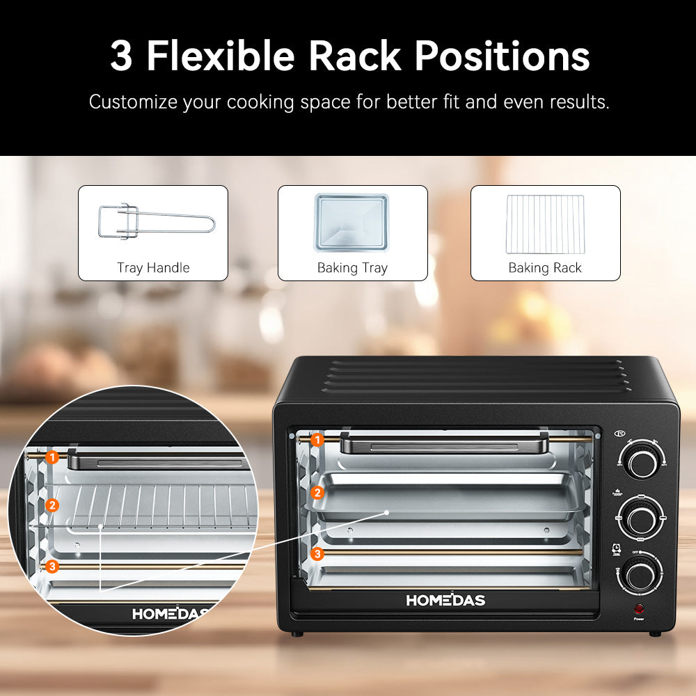 HOMEDAS® 38L Smart Multi-Function Countertop Oven