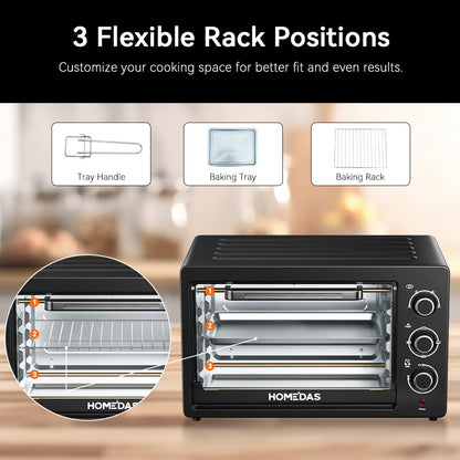 HOMEDAS® 38L Smart Multi-Function Countertop Oven