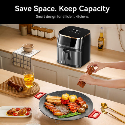 HOMEDAS® 8L 6-in-1 Stainless Steel Air Fryer